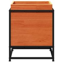 Plantenbak 40x40x50 cm massief grenenhout wasbruin - thumbnail