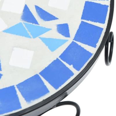VidaXL Plantenstandaards 3 st keramiek blauw en wit VidaXL Plantenstandaards 3 st keramiek blauw en wit