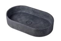 Waskom Ideavit Idea.Form 60x35x12 cm Ovaal Beton Donker Grijs Ideavit - thumbnail