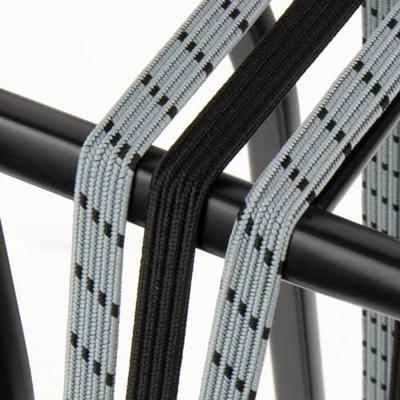 Qibbel Widek triobinder eye met haak 3x12mm zwart/steengrijs