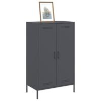 Hoge kast 68x39x113 cm staal antracietkleurig - thumbnail