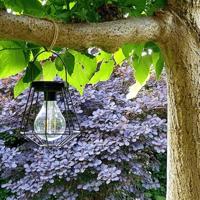 Solar led lamp vogue zwarte buitenlamp op zonne energie - thumbnail
