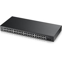 Zyxel GS1900-48HP Managed L2 Gigabit Ethernet (10/100/1000) Power over Ethernet (PoE) Zwart - thumbnail