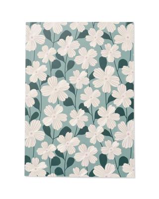 HEMA Schrift A4 gelinieerd bloemen (multi)