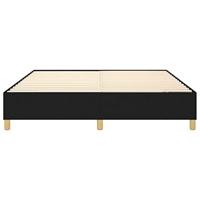 Boxspringframe stof zwart 180x200 cm - thumbnail