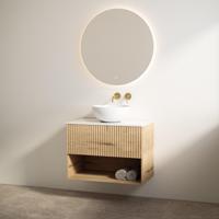 Badmeubelset Best Design Rigatti 78 cm Halifax + Glans Wit Blad - thumbnail