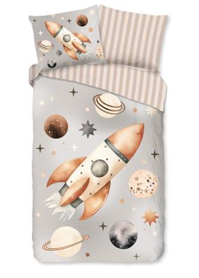 Good Morning Kinderdekbedovertrek "" - Grijs - (140x200/220 cm) - Katoen Good Morning Kinderdekbedovertrek "" - Grijs - (140x200/220 cm) - Katoen