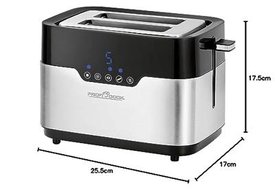 Profi Cook PC-TA 1170 Broodrooster Zwart, RVS
