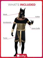 Egyptische God Anubis Kostuum - thumbnail
