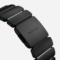 Nomad Stratos Titanium Strap Apple Watch 44mm / 45mm / 46mm / 49mm Zwart / Icy Blue Glow - thumbnail