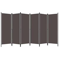 Kamerscherm met 6 panelen 300x180 cm antraciet - thumbnail