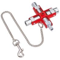 Knipex Universele sleutel voor alle standaard schakelkasten en afsluitsystemen 90 mm - 001106 - thumbnail