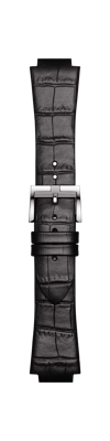 Horlogeband Tissot T1053091612600A / T600040833 Leder Zwart 15mm