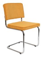 Zuiver Eetkamerstoel 'Ridge' Rib, kleur Geel - thumbnail