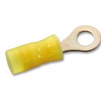 TE Connectivity 323912 Ringkabelschoen Dwarsdoorsnede (max.): 0.401 mm² Schachtdiameter: 2.18 mm Deels geïsoleerd Geel 1 stuk(s) - thumbnail
