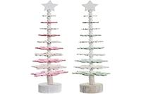 Kerstboom DKD Home Decor Hout MDF (2 pcs) (14 x 14 x 51 cm) - thumbnail