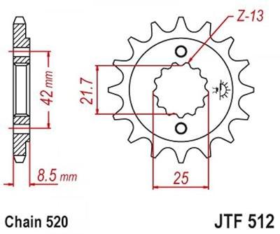ESJOT Sprocket 520 15z standard