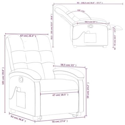 Sta-op-massagestoel verstelbaar stof donkerbruin