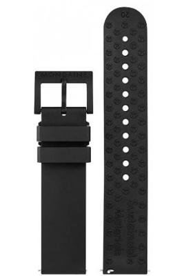 Horlogeband Mondaine MS1.41120.RB / MS1.41110.RB / BM20189 / 005143 Rubber Zwart 20mm