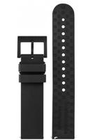 Horlogeband Mondaine MS1.41120.RB / MS1.41110.RB / BM20189 / 005143 Rubber Zwart 20mm - thumbnail