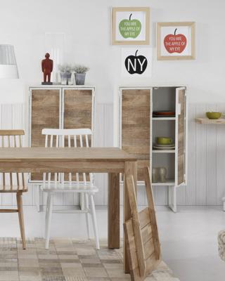 Kave Home uitschuifbare eettafel 'Isbel' eiken naturel, 140-220 x 90cm Kave Home uitschuifbare eettafel 'Isbel' eiken naturel, 140-220 x 90cm