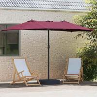 Tuinparasol Bordeauxrood 385 x 209 x 244 cm Stof - thumbnail