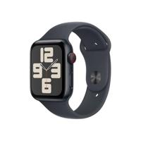 Apple Watch SE (2e gen.) GPS + Cellular 44 mm Smartwatch - Kast van middernacht aluminium - Middernacht sportbandje (M/L). Conditie en slaap bijhouden, ongelukdetectie, hartritme monitoren - thumbnail