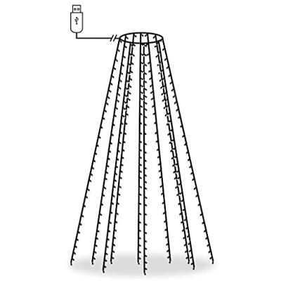 Kerstboomverlichting met 300 LED's meerkleurig net 300 cm Kerstboomverlichting met 300 LED's meerkleurig net 300 cm