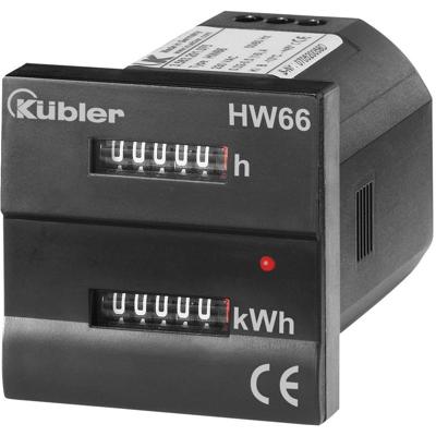 Kübler Automation HW66 M 230 VAC kWh-meter 1-fase Mechanisch 16 A Conform MID: Ja 1 stuk(s)