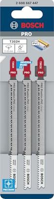 Bosch Accessoires Decoupeerzaagblad T 302 H Clean for PVC 3st - 2608667447