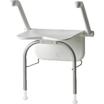 Relax douchezitting - met armsteunen en steunpoten Relax douchezitting - met armsteunen en steunpoten
