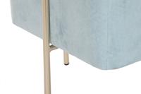 Voetensteun DKD Home Decor Gouden Metaal Hemelsblauw (34 x 34 x 40 cm) - thumbnail