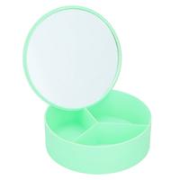 Touch Of Beauty Sieradenkistje Met Spiegel Meisjes 14 Cm Groen - thumbnail