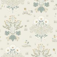 Dutch Wallcoverings Hjärterum - Edla - Wit - thumbnail