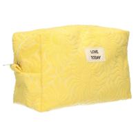 Traveller Toilettas badstof sunny geel 21,5cm x 19cm - thumbnail