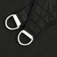 Zonnescherm driehoekig 4x5x6,4 m oxford stof zwart - thumbnail