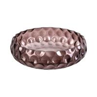 Present Time [DL] Bowl spekkels glas grote chocolade bruin D. 26cm, H. 7cm - - thumbnail