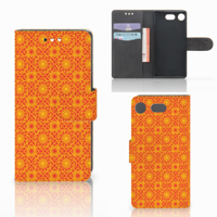 Sony Xperia XZ1 Compact Telefoon Hoesje Batik Oranje - thumbnail