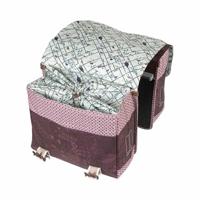 Basil bohème dubbele fietstas - damesfiets - groen - thumbnail