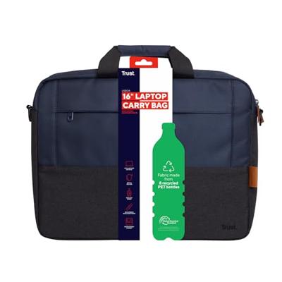 Trust Lisboa Draagtas voor laptop van 16 inch Laptop tas Blauw - thumbnail