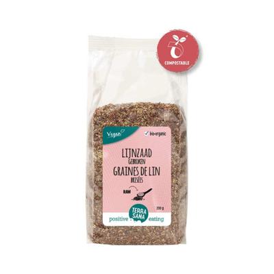 RAW lijnzaad gebroken bio