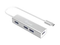 Equip 128958 usb-c to 4-port usb 3.0 hubs, usb 3.2 gen 1 type-c, type-a, 5000 mbit/s, silver - thumbnail