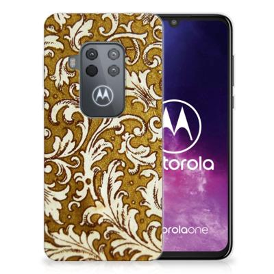 Siliconen Hoesje Motorola One Zoom Barok Goud Siliconen Hoesje Motorola One Zoom Barok Goud