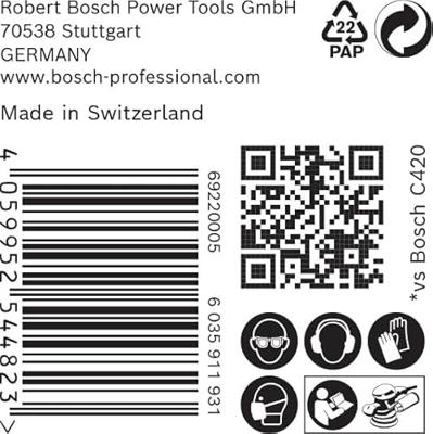 Bosch Accessoires Expert C470 schuurpapier voor excenterschuurmachines 150 mm, multigaten, K320 50-delig - 1 stuk(s) - 2608901144 Bosch Accessoires Expert C470 schuurpapier voor excenterschuurmachines 150 mm, multigaten, K320 50-delig - 1 stuk(s) - 2608901144