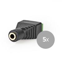 Nedis CCTV-Security Connector |3,5 mm Jack Female | Groen / Zwart | 1 stuks - CCTVCF50BK5 CCTVCF50BK5 - thumbnail