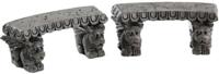 Kerstfiguur Gargoyle stone benches set of 2 LEMAX - Lemax - thumbnail