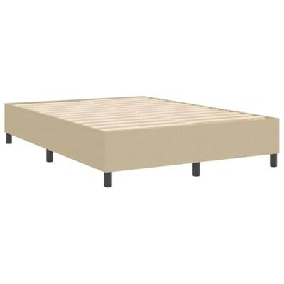 Boxspring bed Grijs groen 160 x 200 cm Katoenen stof