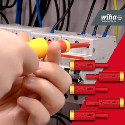 Wiha Momentset easyTorque adapter electric | voor slimBits en slimVario® houder | 5-delig | in blister - 41479 - 41479