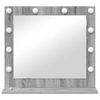 VidaXL Schmink spiegel rechthoekig grijs sonoma 60 x 55 x 18 cm - thumbnail