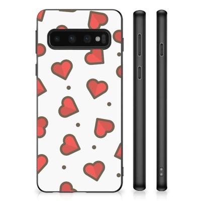 Samsung Galaxy S10 Bumper Case Hearts Samsung Galaxy S10 Bumper Case Hearts